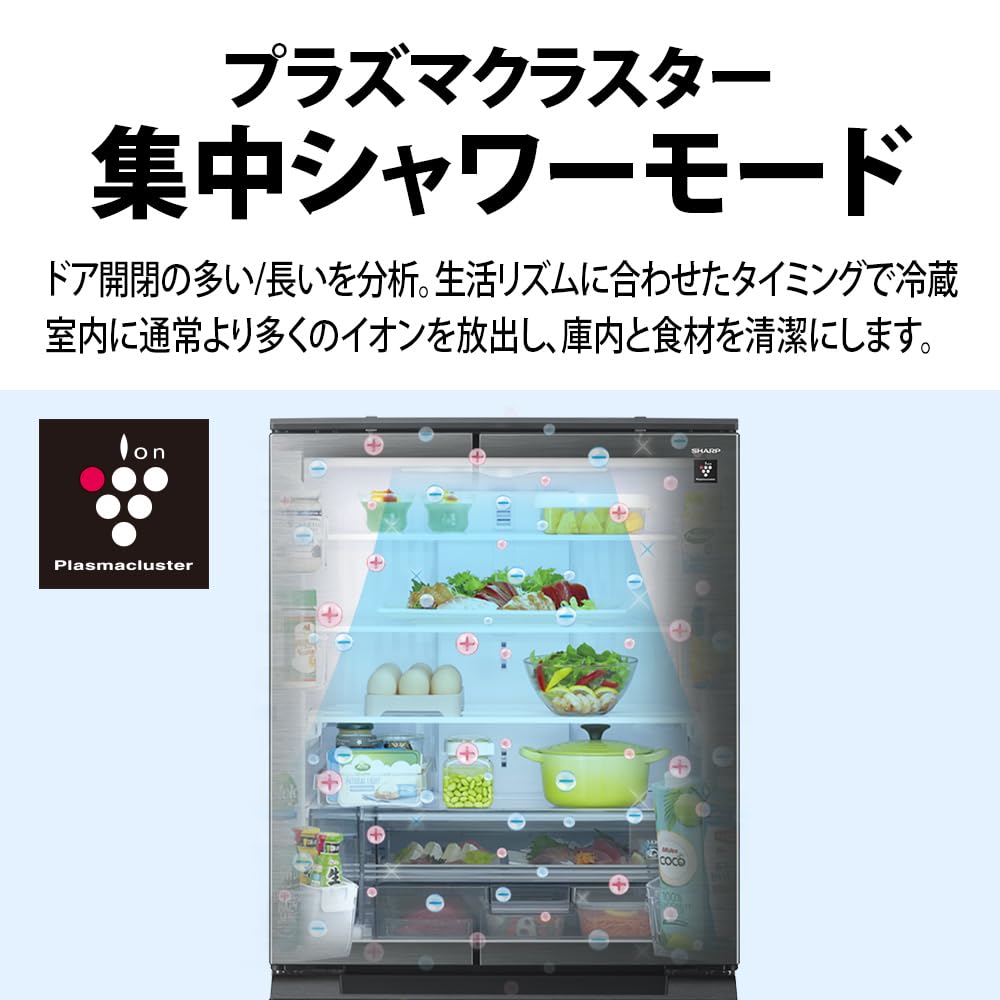 Amazon.co.jp: シャープ 冷蔵庫 幅65.0cm 429L 奥行薄型 SJ-MF43P-H