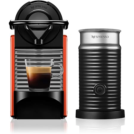 NESPRESSO Cafetera Pixie con Espumador de leche, Color Roja. (Incluye  obsequio de 14 cápsulas de café) : Amazon.com.mx: Hogar y Cocina