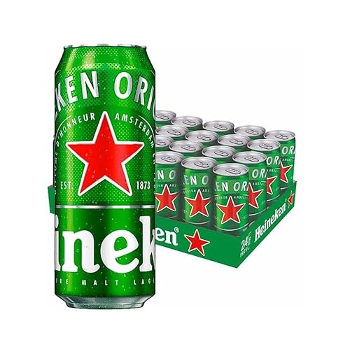Heineken Lager | Imported Beer Case 24 x 500mL | Cans | Perfect for parties | Beer gifts