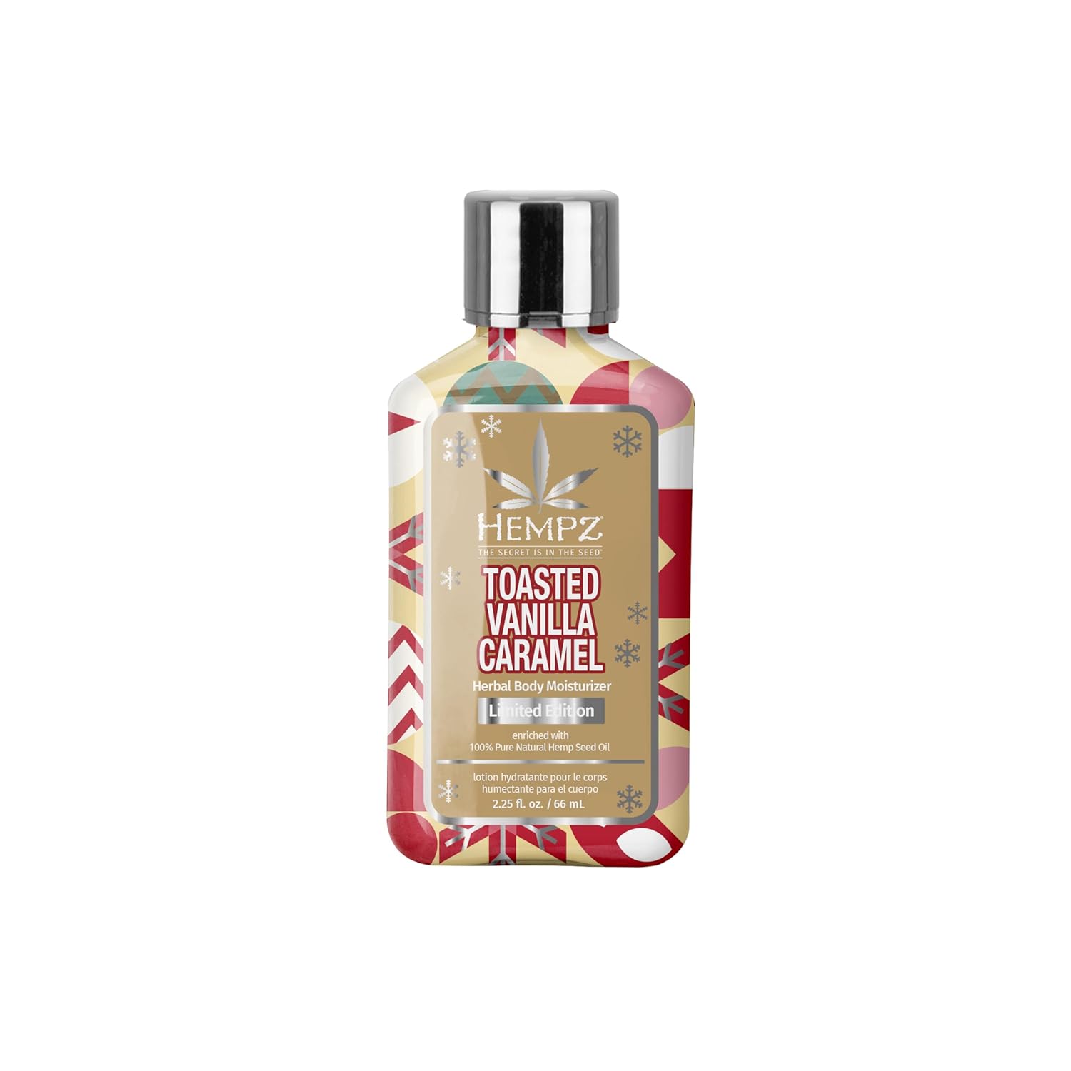 Hempz Mini Toasted Vanilla Caramel Body Lotion, Moisturizer for men and women, Holiday Gifts, 2.25 oz