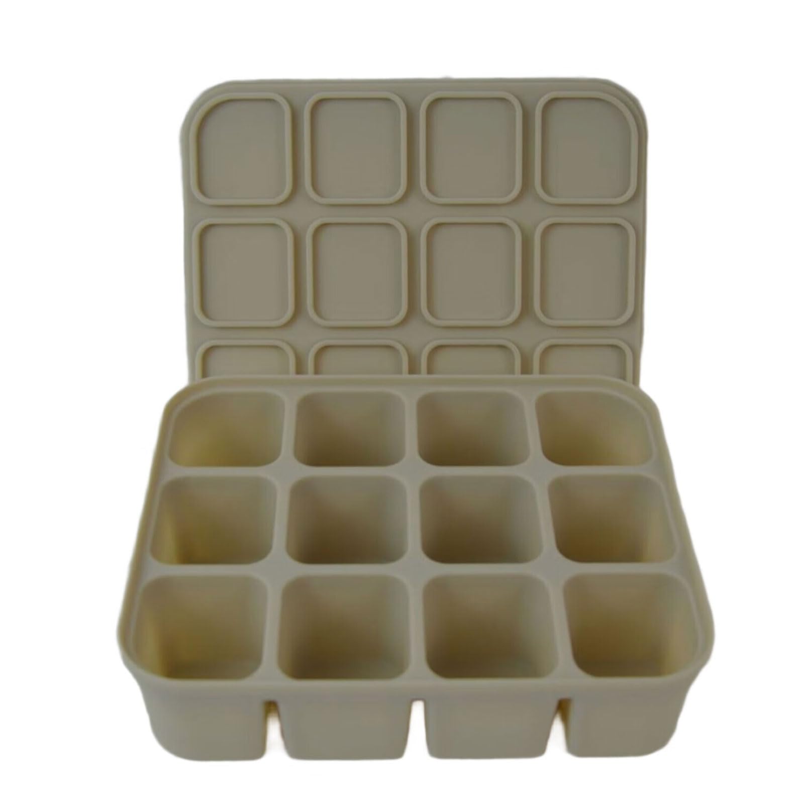 MICFENY Silicone Tray With Lid For Easy Demold And, Space Saving Design For Homes Kitchen Or