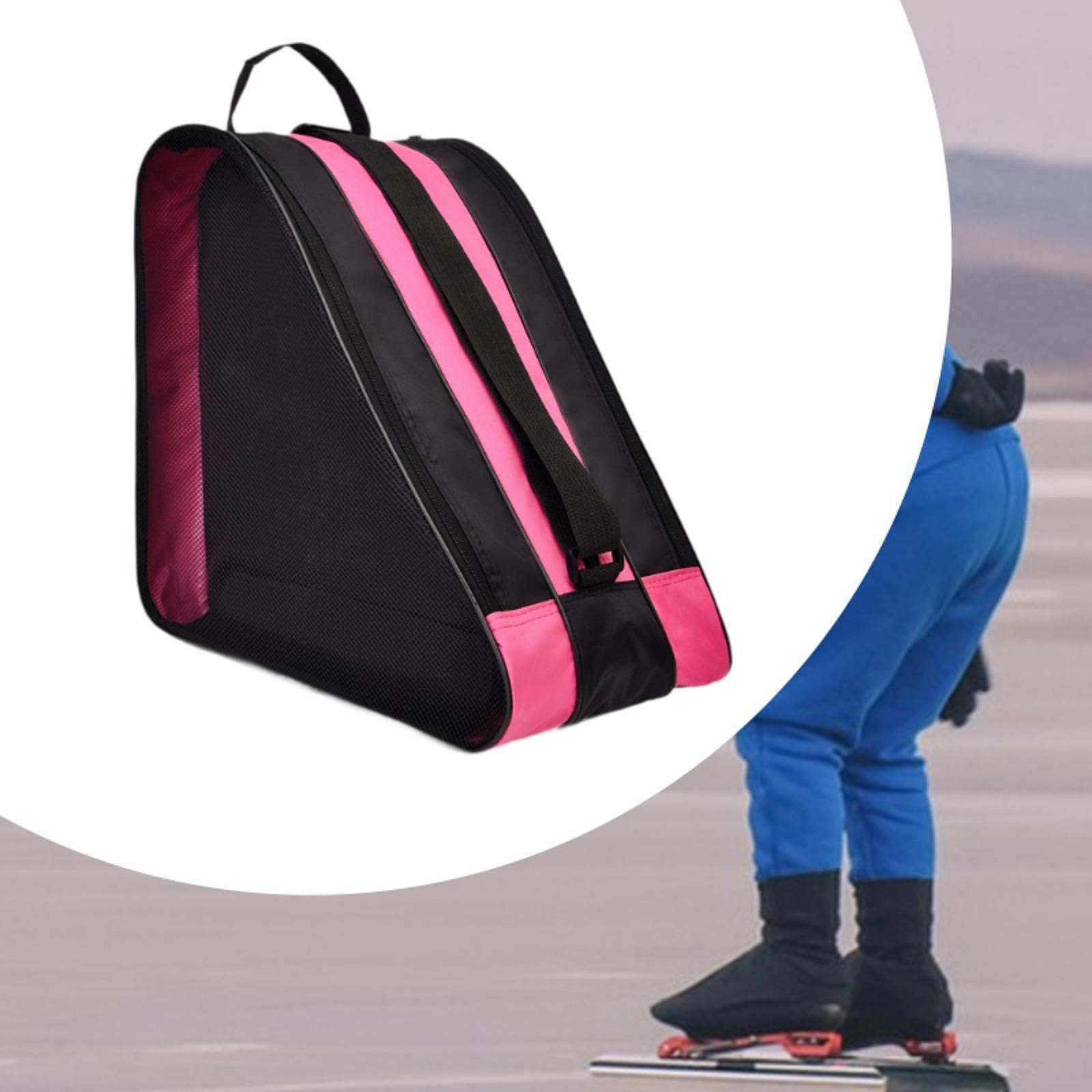 Harilla Skate-Tasche Skate-Handtasche liefert tragbare tragende Skating-Schuhe BagRucksack für Outdoor-Eishockey-Skates Sport, GrÜn