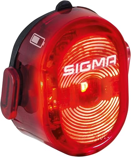 Miniatura 2 de SIGMA Nugget II Flash - Luz trasera para bicicleta, compacta, recargable, fácil fijación a los postes de asiento, estándar, modos intermitentes de