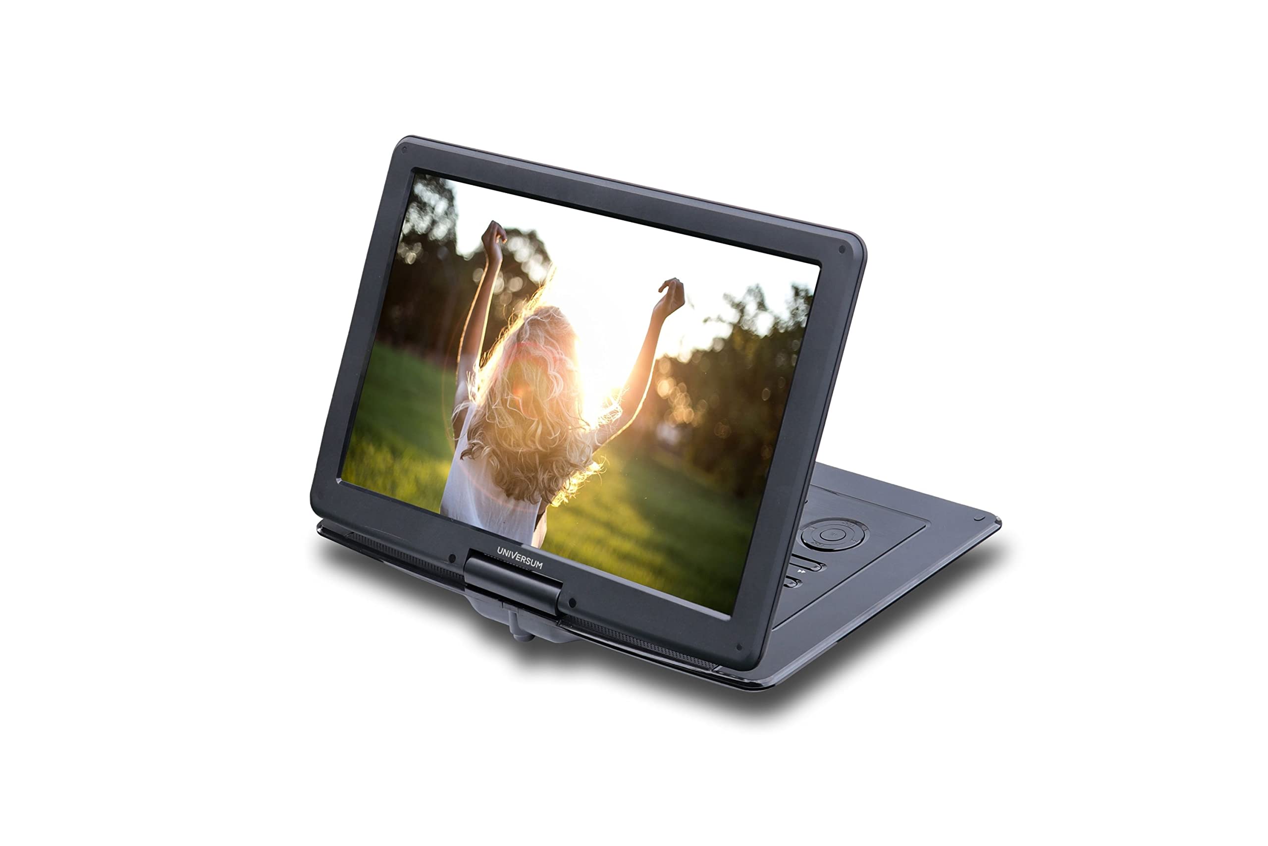 UNIVERSUM tragbarer 15.6' DVD-Player Auto DVB-T2 und 12 Volt Adapter DVD 400-20