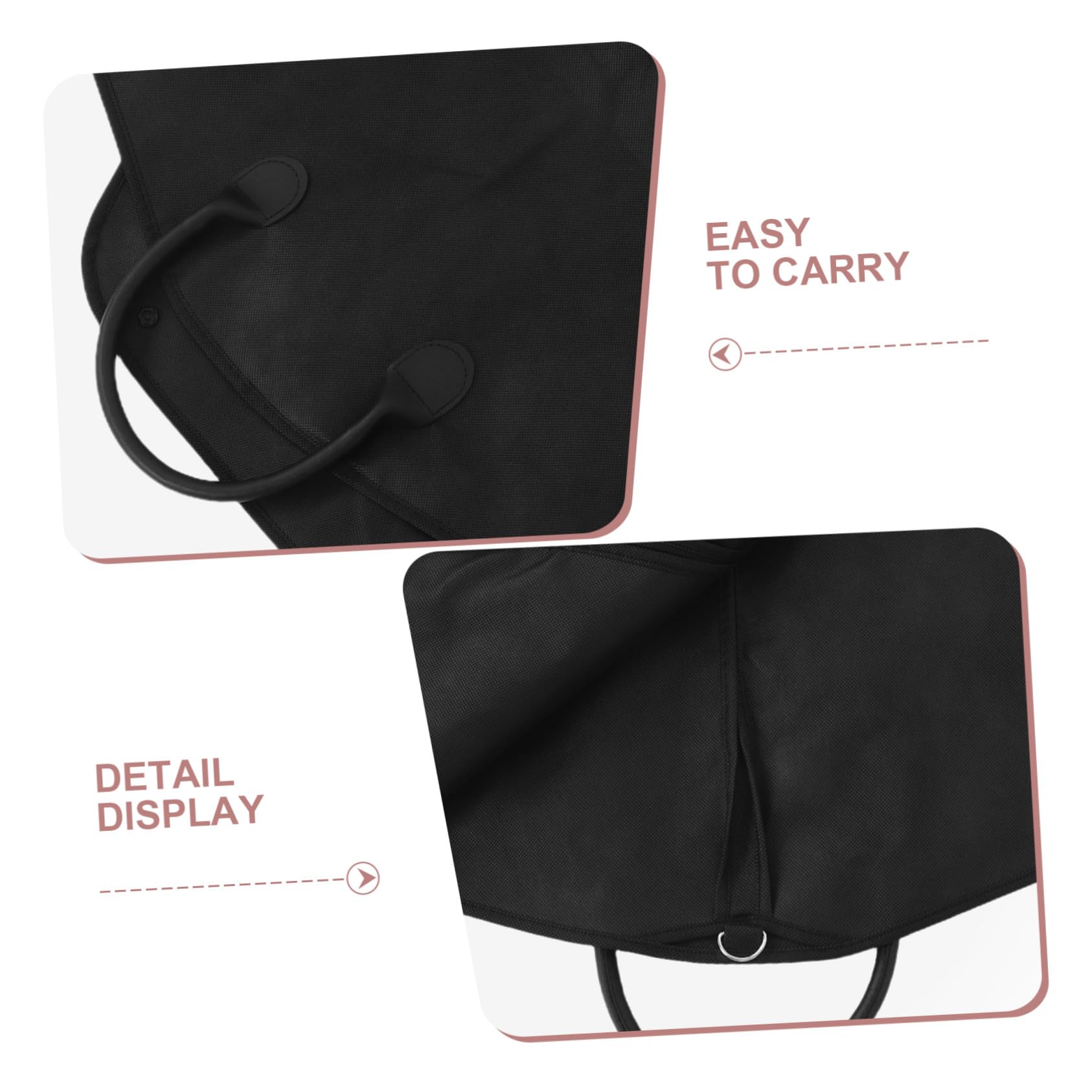 Hemobllo 2 Piezas Bolsa para Abrigos con Asa y Cremallera Funda Protectora Antipolvo de Tela No Tejida Bolsa de Almacenamiento para Trajes Chaquetas y Abrigos para Viajes de Negocios y