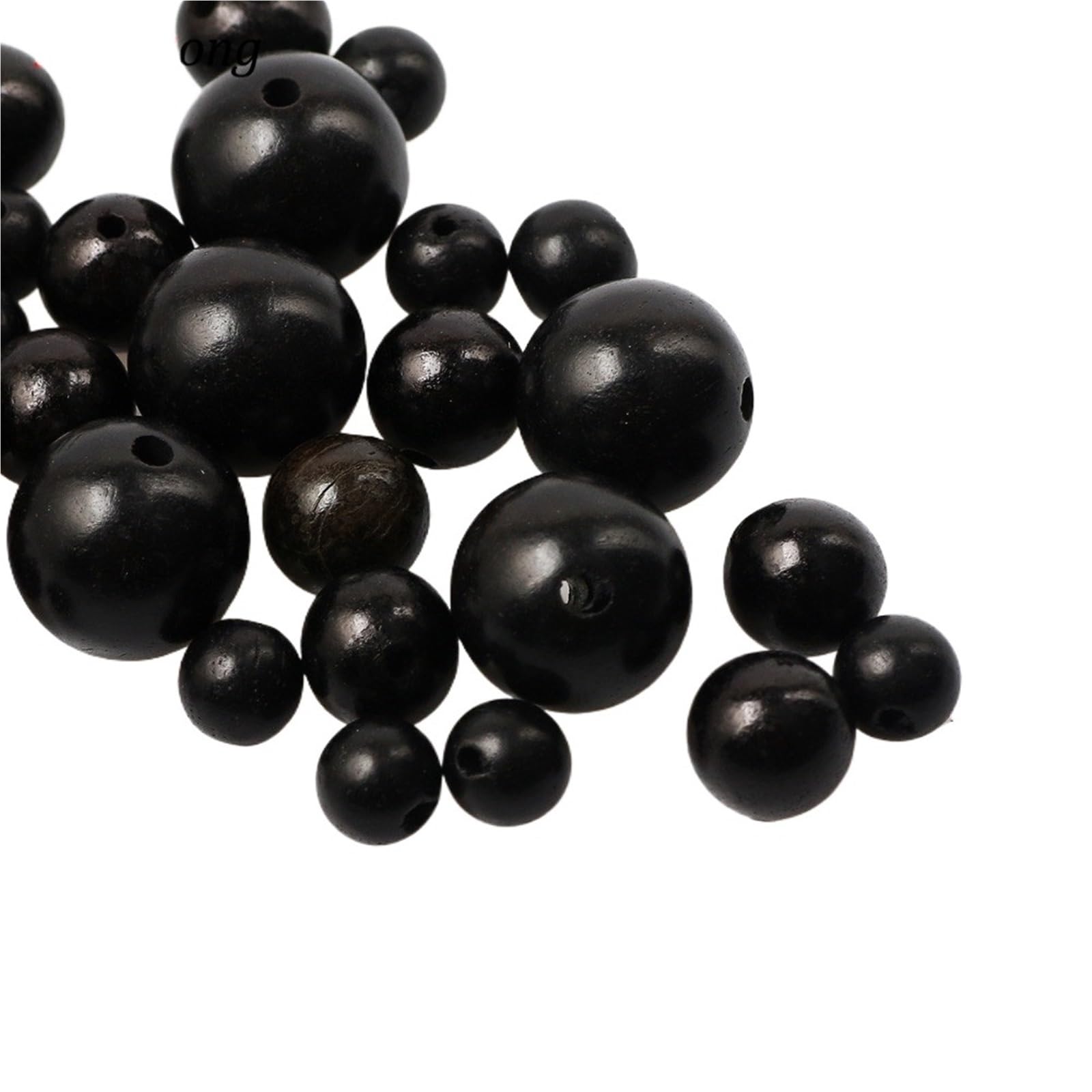Cuentas de madera sándalo natural negro, redondas y sueltas, for hacer joyas, pulseras accesorios cuentas para Decoraciones Macrame