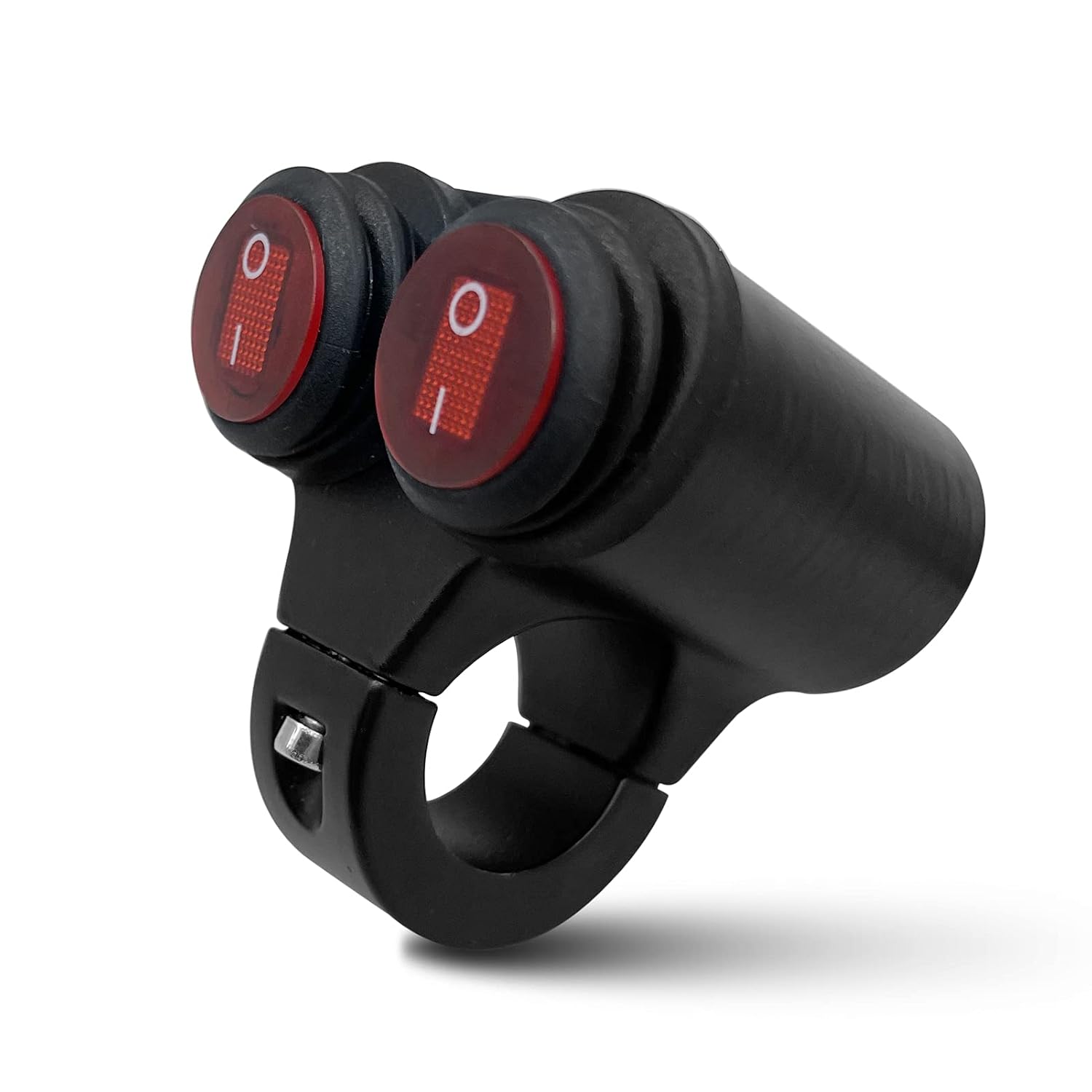 Interrupteur De Guidon Moto 22 Mm – Bouton Marche/arrêt étanche Avec Voyant, Pour Phares, Feux, Klaxon