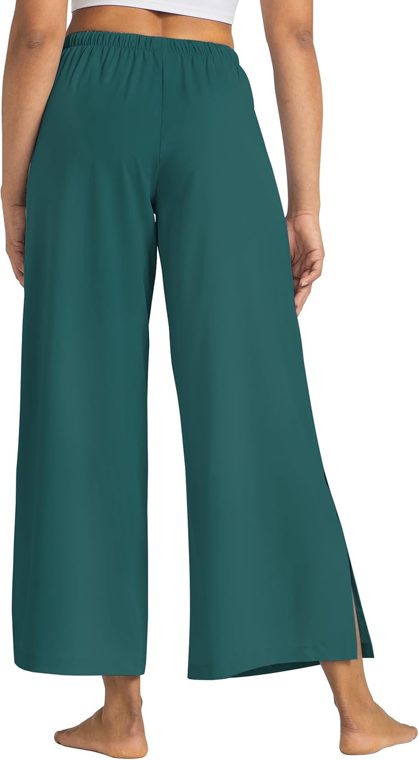 Willit Women's Wide Leg Pants UPF 50+ Swim Beach Pants Lightweight Travel Pants Quick Dry Sun Protective - Image 2