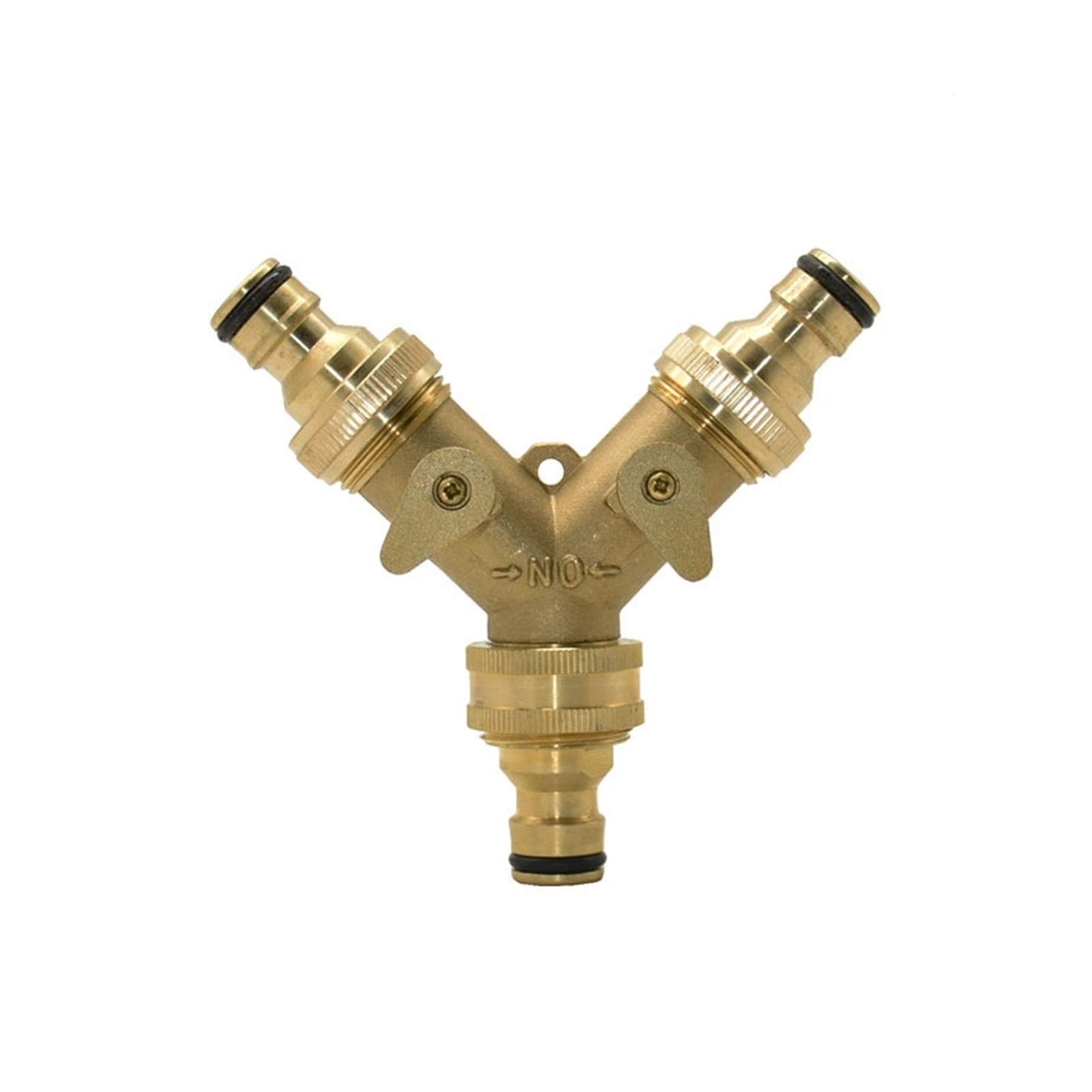 Vanne d'irrigation 3/4" en laiton pour diviser un robinet de jardin sans fuite
