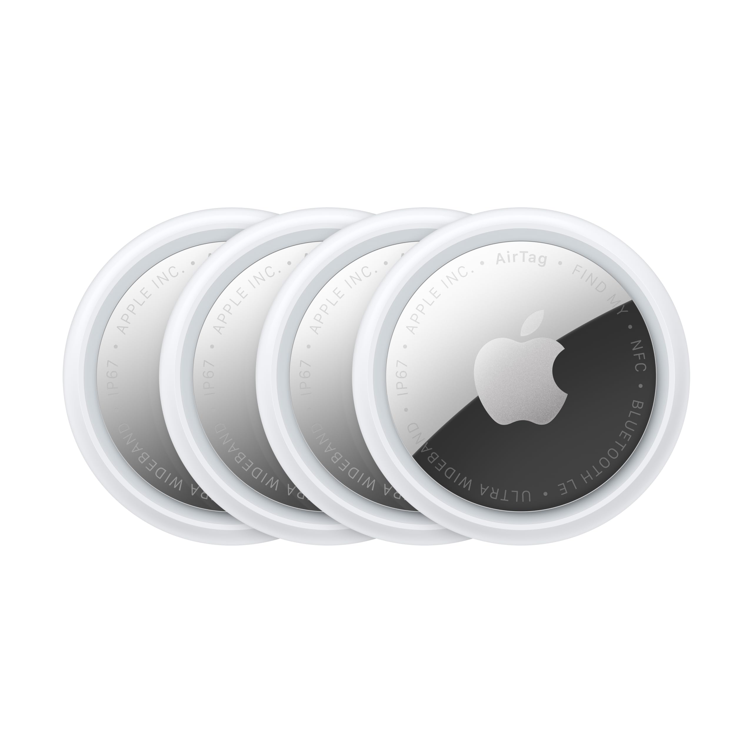 Apple AirTag (2nd Generation) - 4 Pack: Tracker for Keychain, Wallet, and More; Locator with Sound; Simple One-Tap Setup with iPhone or iPad; Key
