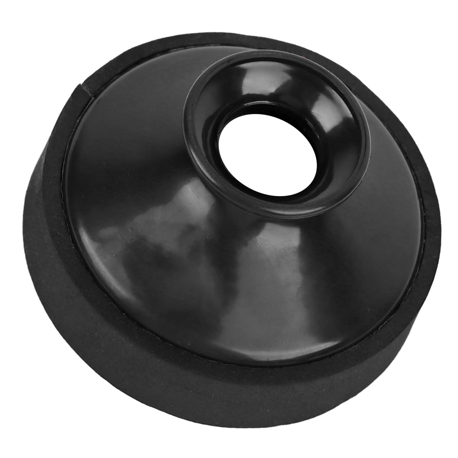 Tłumik do Saksofonu Altowego, Przenośny Rozmiar Łatwa Instalacja Okrągły Wyciszenie Saksofonu Plastik ABS Odporność na Zużycie do Codziennej Praktyki Gry (BLACK)