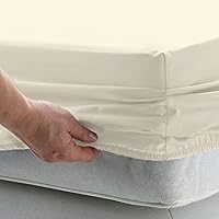 Vista 34 de Pizuna Sábanas de algodón puro 100% de tamaño individual, 800 hilos de algodón de fibra larga con bolsillo profundo de 15 pulgadas