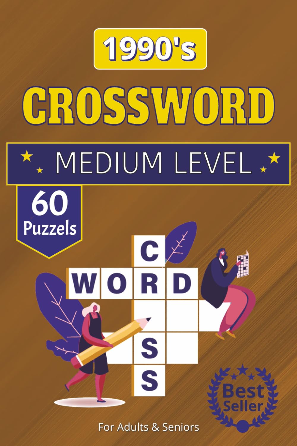 1990's Crossword Search Puzzle Book: 1990s-Themed Crossword Puzzle Book | 6x9 Travel-Friendly Size, 120 Pages | 60 Nostalgic Puzzles for Relaxation, Holidays & Everyday Fun