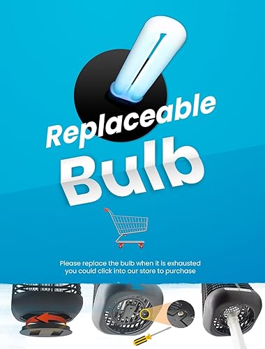 Miniatura 6 de Tysonir - Mosquitera eléctrica 4200 V resistente al agua para exteriores o interiores luz mosquitera para patio