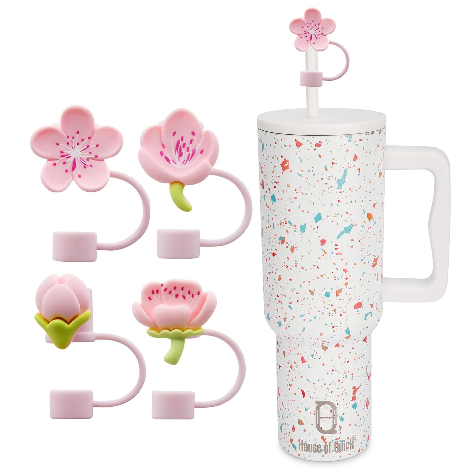 Cute Silicone Straw Covers - Bow Design -8