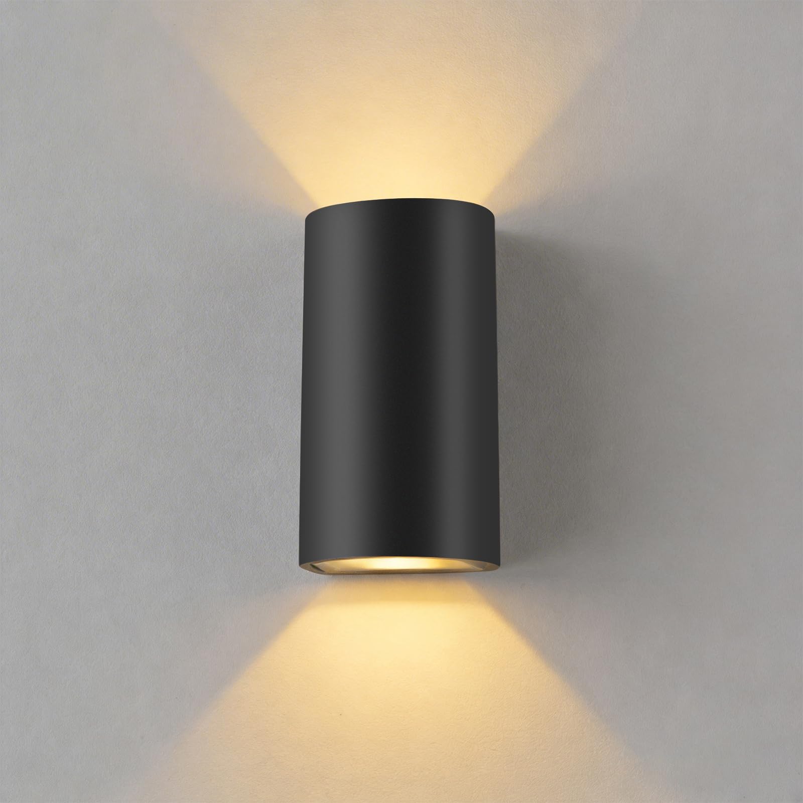 Dandray Outdoor LED Wall Light,Up and Down with LED Chip,IP54,3000K,Aluminum Body,Mains Powered for Garden,Garage,Hotel,Patio,Porch,Anthracite