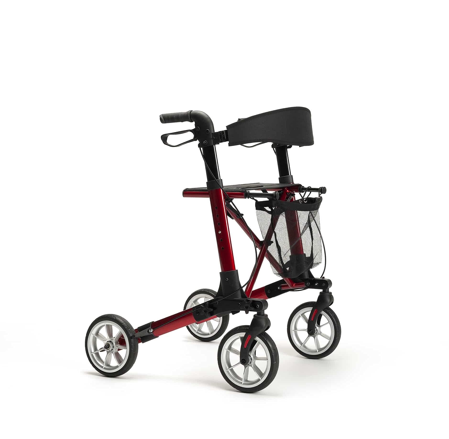 StelComfort Rollator Quadri Light Rollator, Silber, Aluminium, Erwachsener und Senior, 80,5-93 cm Griffhöhe, 130 kg Max. Gewicht des Benutzers