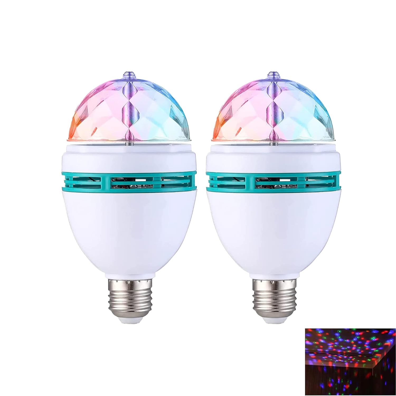 Buy BENHEK® 3W LED Disco Bulb 360 Degree Crystal Rotating Magic Disco