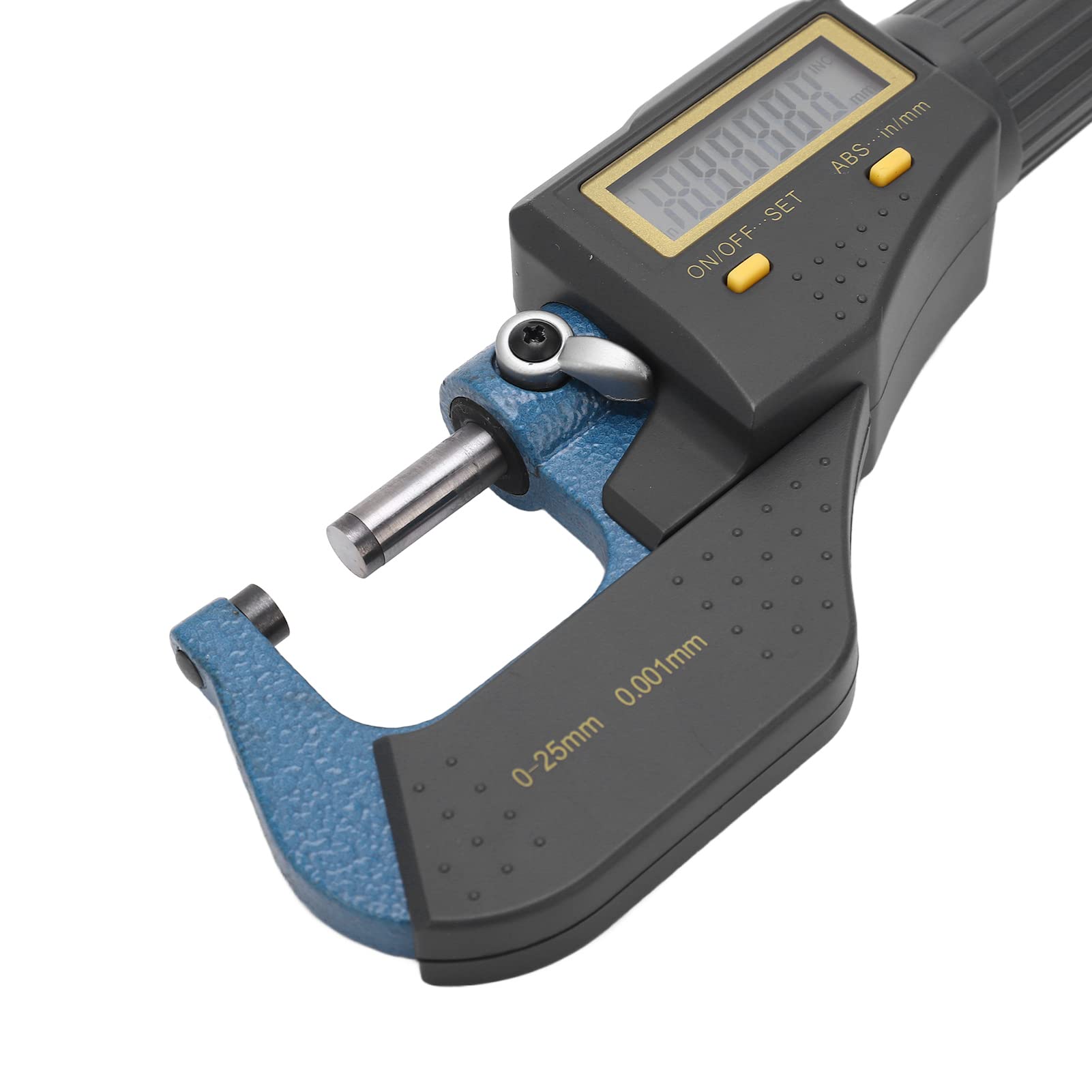 FTVOGUE Digitaler Mikrometer-Messschieber, Elektronisches Dickenmessgerät, 0 Bis 25 Mm, 0,001 Mm Genauigkeit, Zoll, Metrischer Relativmodus mit CR2032-Batterie für Maschinisten Zur Messung des