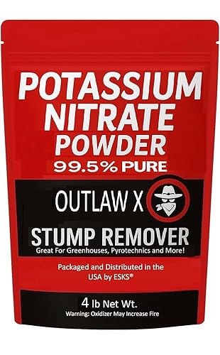 Nitrato de potasio Reactivo de alta pureza Molido Grado 4 LBS Removedor de tocones y más