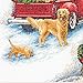 Dimensions 'Winter Ride' Counted Cross Stitch Kit, 14 Count Ivory Aida Cloth, 10'' x 14''