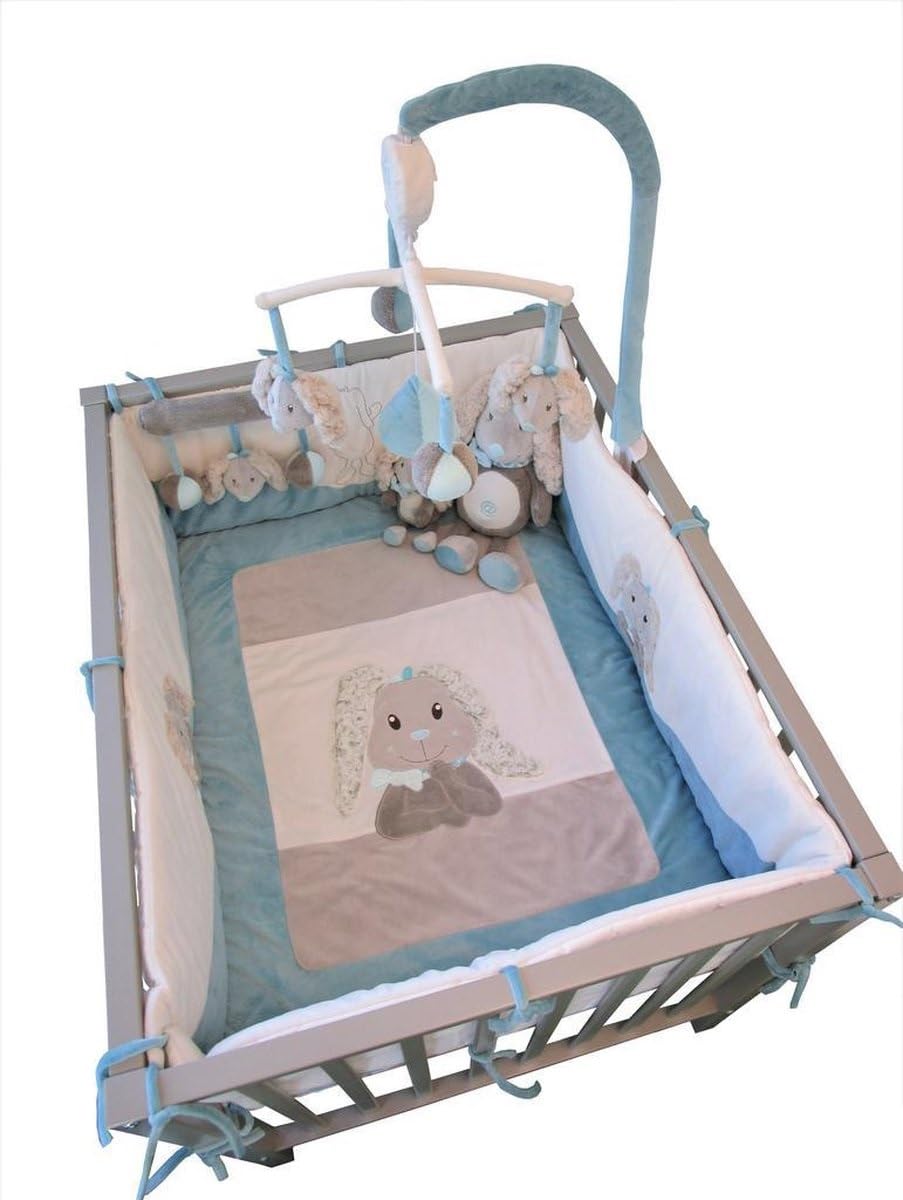 Stefano Fashion - Lapin - Tapis de Parc - 95x75 cm - Bleu