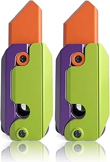 2Pcs Fidget Toy Knife, 3D Printed Plastic Fidget Knife Toys for Adults & Teen, EDC Sensory Knife Fidget ToysToys Anxiety Stress Relief Toy, Perfect for ADHD, ADD and Autism