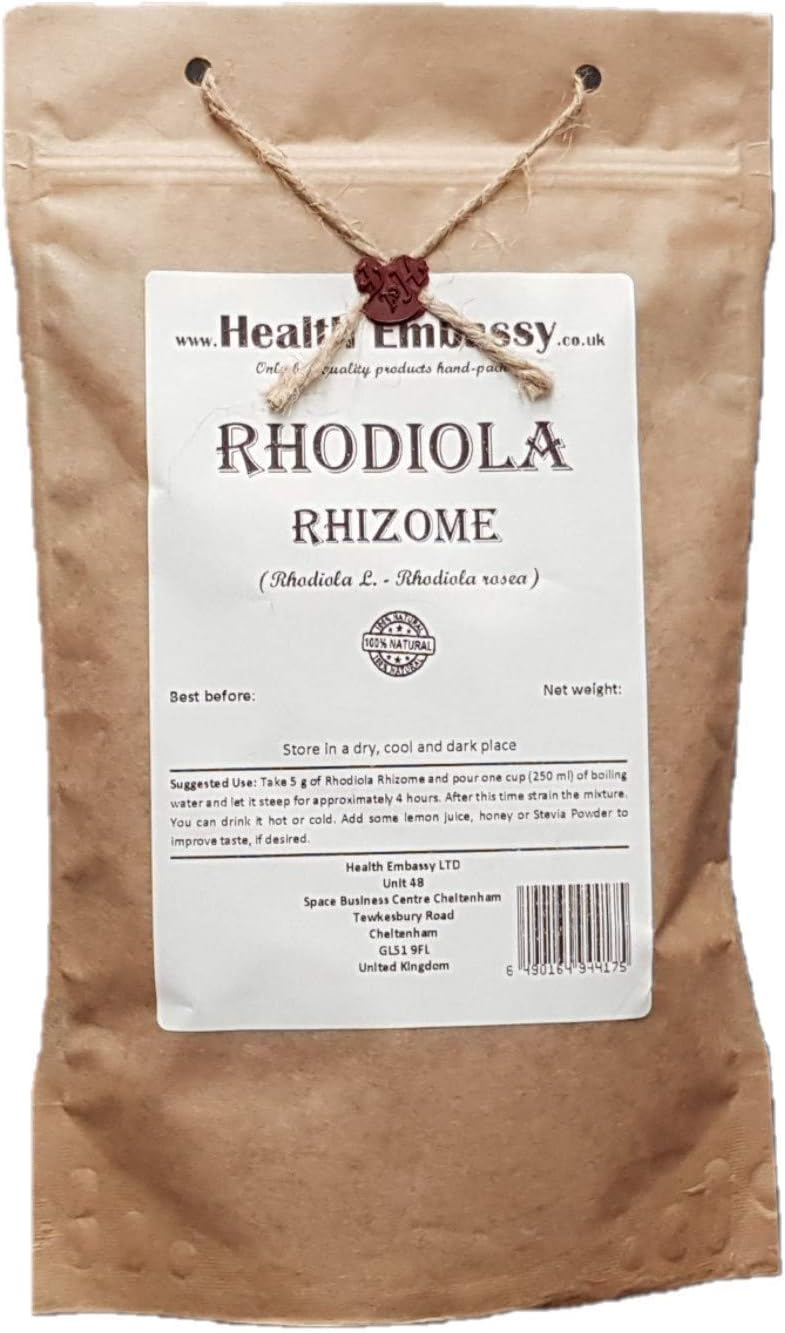 Health Embassy Rhodiola Rhizome | Rhodiola L | Herbal Tea (50g)