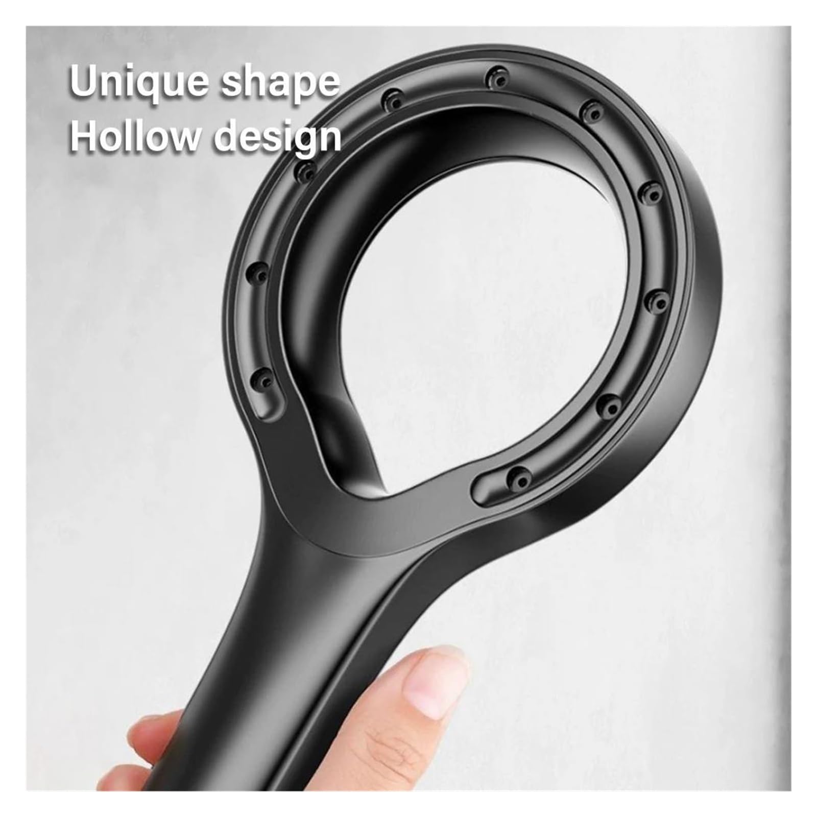 Soffione doccia ad alta pressione, soffione doccia portatile per il bagno, per risparmiare acqua in viaggio(Silver)