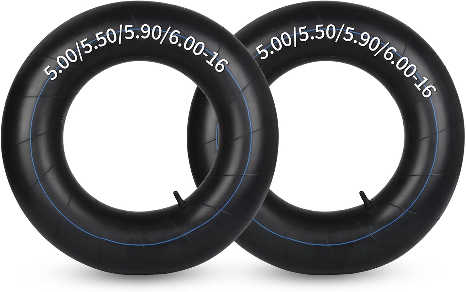 5.00/5.50/5.90/6.00-16 Butyl Inner Tubes, 2 Pack with TR15 Valve Stem, Heavy-Duty Tractor Inner Tubes, Replacement Tubes for Agriculture Farm Implement Farm Tractor Trailer