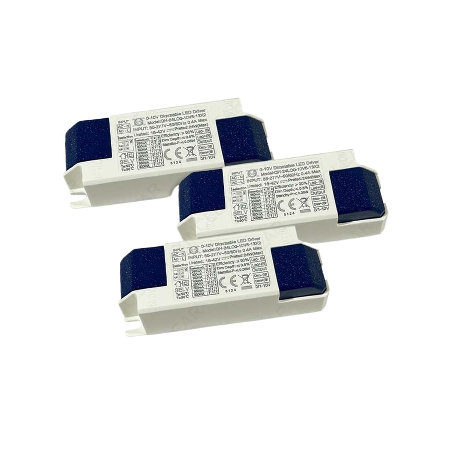 Flicker Free 0-10V Dimmable LED Driver Supply Transformer 18-46V 90mA 120mA 150mA 200mA 300mA 500mA 600mA 2-24W (12W DC 18-42V 180mA)
