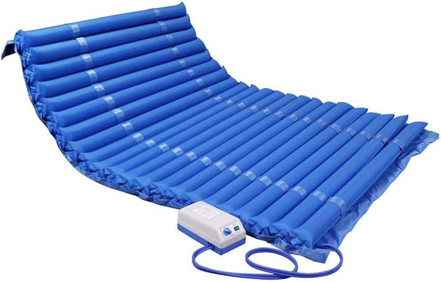 Colchón Antiescaras De Presión Alternante con Compresor Ajustable De Ciclo Alterno,Soporte De Presión Alternante,Colchón Inflable,Poco Ruidoso Escaras Grado I, II Y III,Cargable 135 Kg