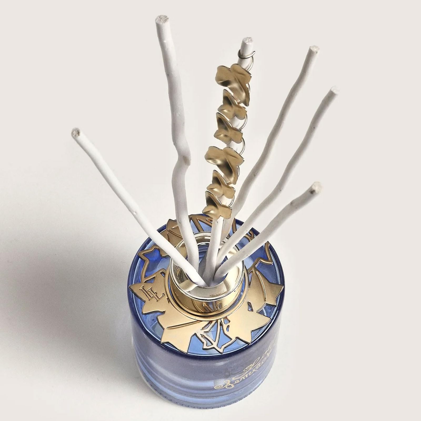 MAISON BERGER Bouquet Parfumé Lolita Lempicka 100 ML, Violet | Flacon violet délicat, brins de saule naturels, diffusion passive sans flamme, jusqu'à 6 semaines, bijou doré