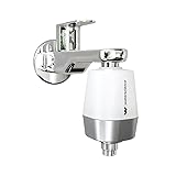 WaterScience CLEO Hard Water Softener for Tap and Shower | Shower Filter for Bathroom | Hard Water Filter for Tap | for Borewell/Tanker Water - CLEO-SFU-717
