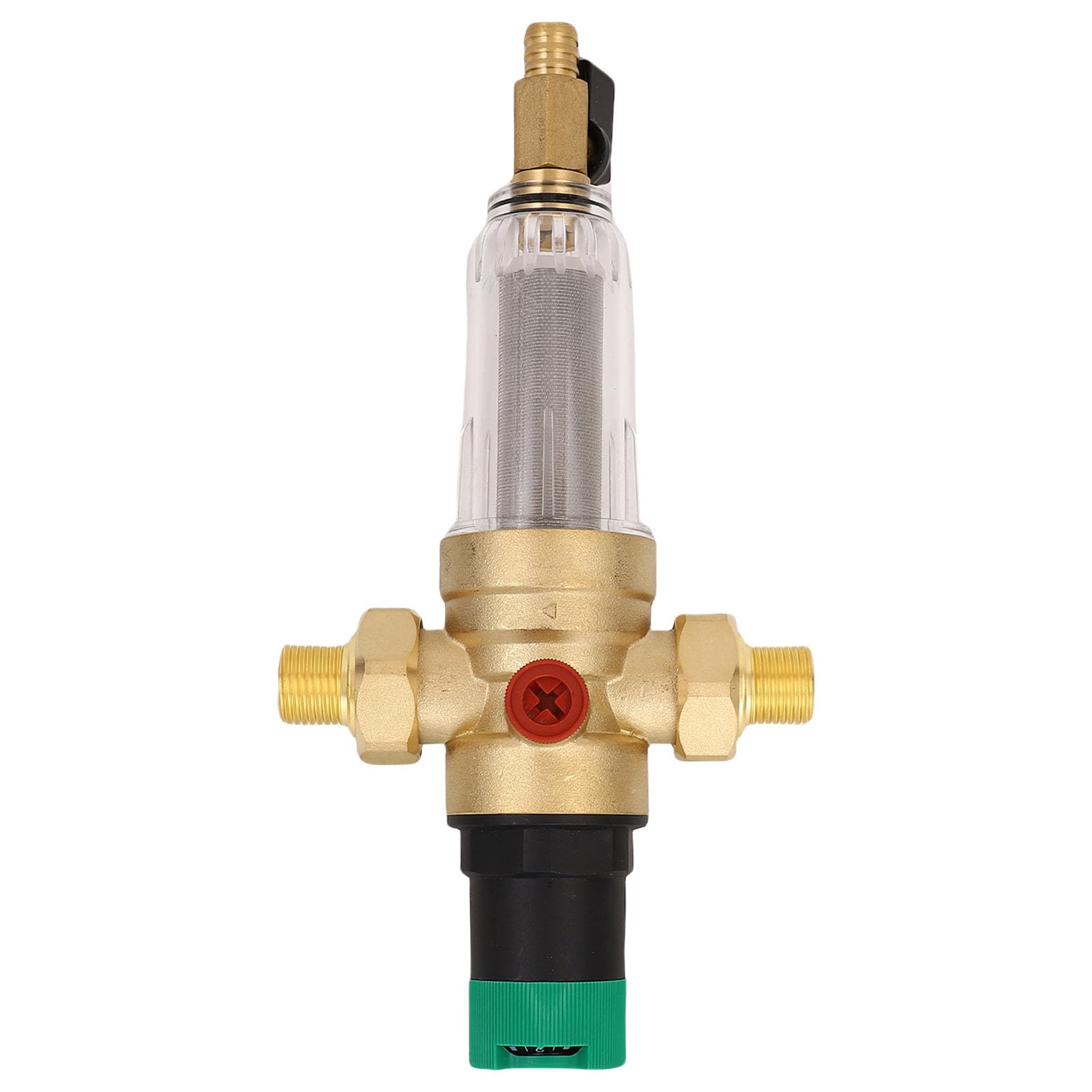Regolatore di Pressione 'acqua con Misuratore di Pressione, Ottone DN25 1 in Acciaio Inossidabile, Prevenzione Ad Alta Temperatura, per L'approvvigionamento Idrico