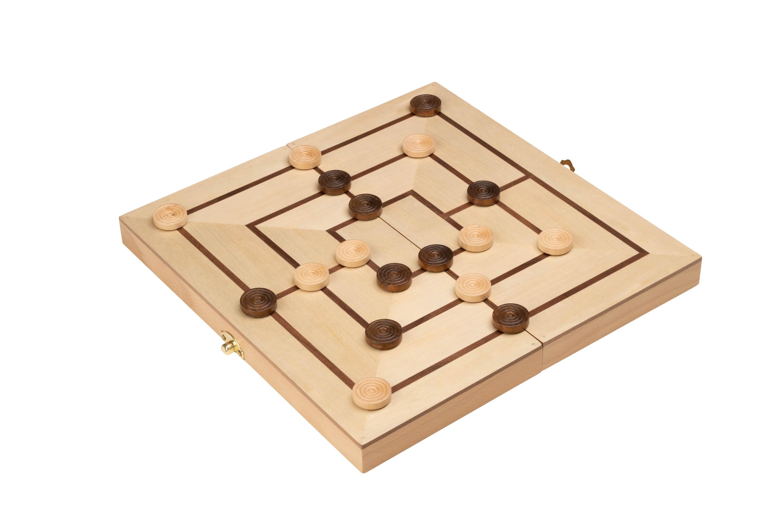 Philos Nine Mens Morris Game with Folding Wooden Board