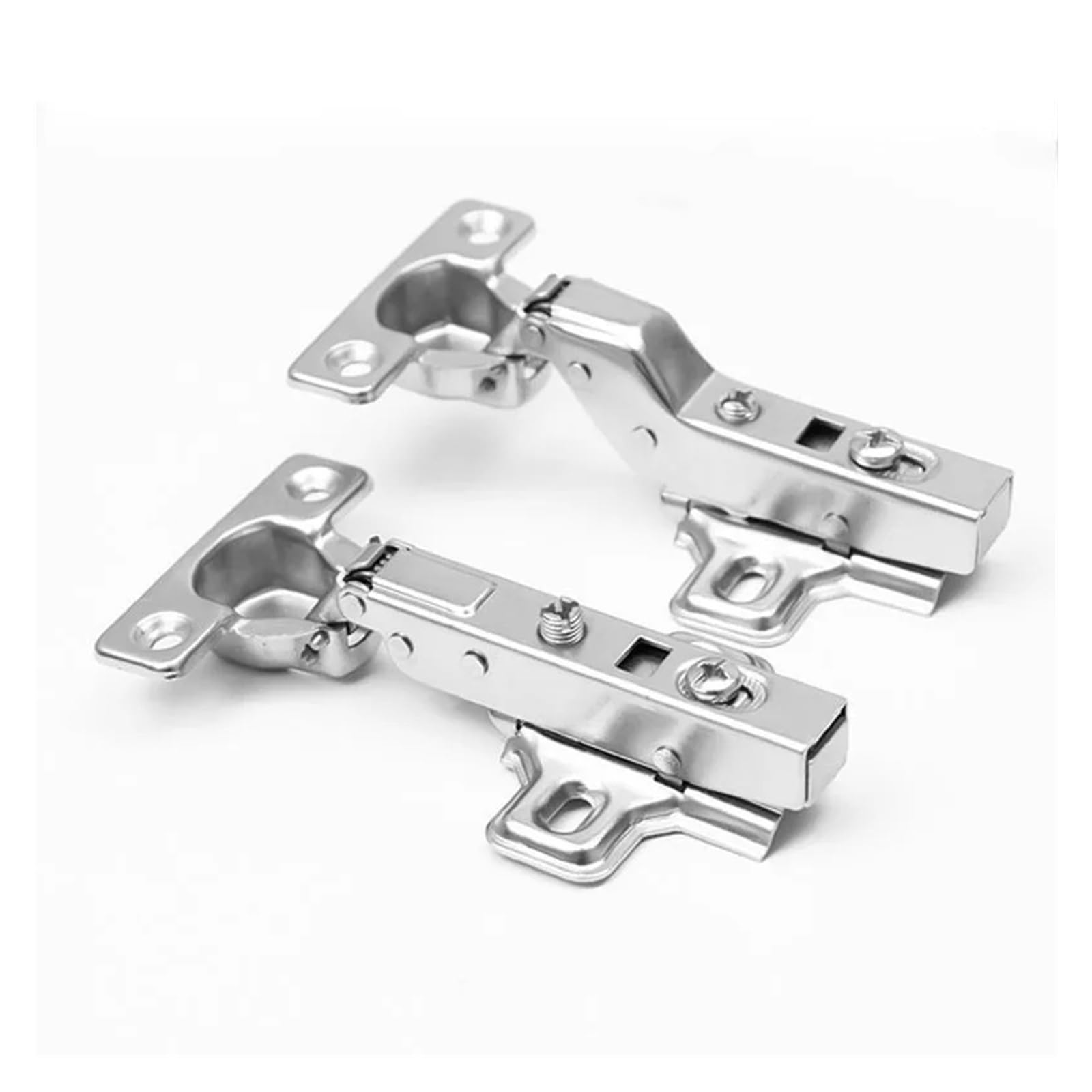 Hydraulische Soft-Close-Schrankscharniere, 26 mm, leise, selbstschließende Stahl-Küchentürscharniere, 10 Stück für reibungslosen Betrieb
