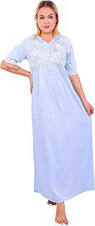 قميص نوم نكم قصير للنساء من دعدوش بقصة فضفاضة , ثوب نوم حريمي كاجوال للنساء مصنوعة من قماش خفيف الوزن ناعم على البشرة مناسب لذوات البشرة الحساسة