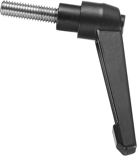 Miniatura 54 de uxcell 5 piezas de manija de palanca de sujeción ajustable M8 x 0.630 in óxido negro métrico acero al carbono macho roscado perillas de mano