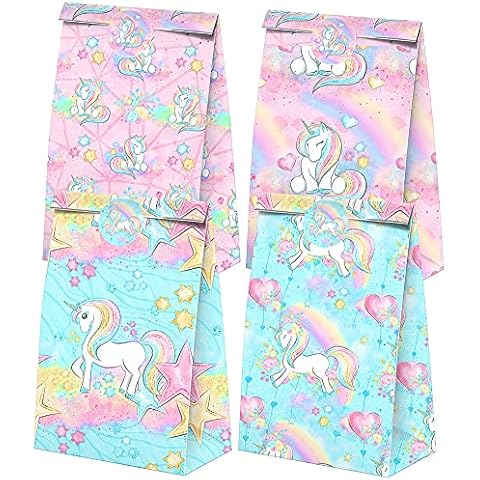 Unicorn Party Favors Candy Bags with Stickers - Unicorn Themed Birthday Party Supplies Cover