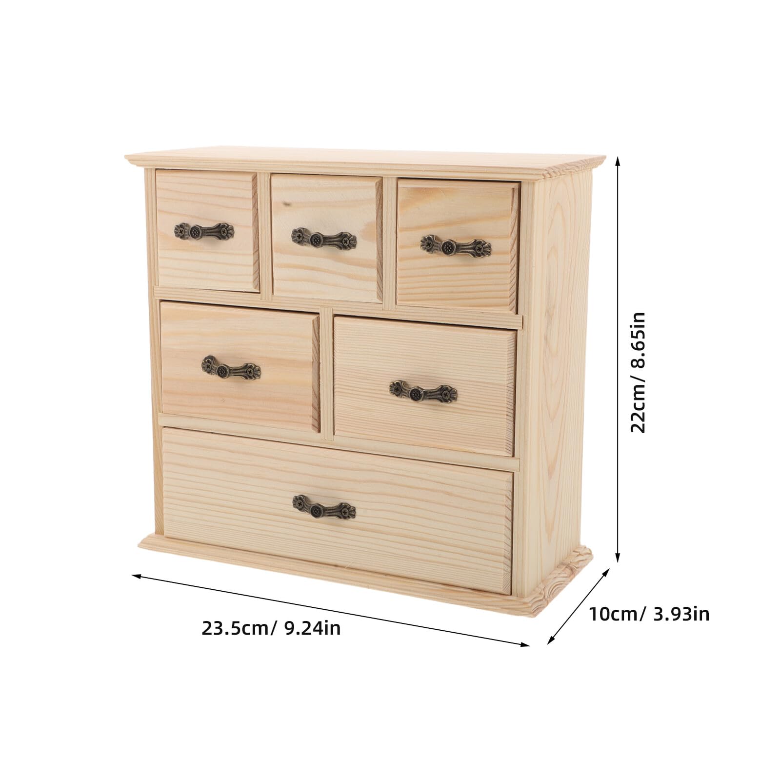 PRETYZOOM Organizador de Escritorio de Madera Natural con Mini Caja de Almacenamiento para Oficina Maquillaje y Papelería Compacto y Funcional para Espacios Pequeños
