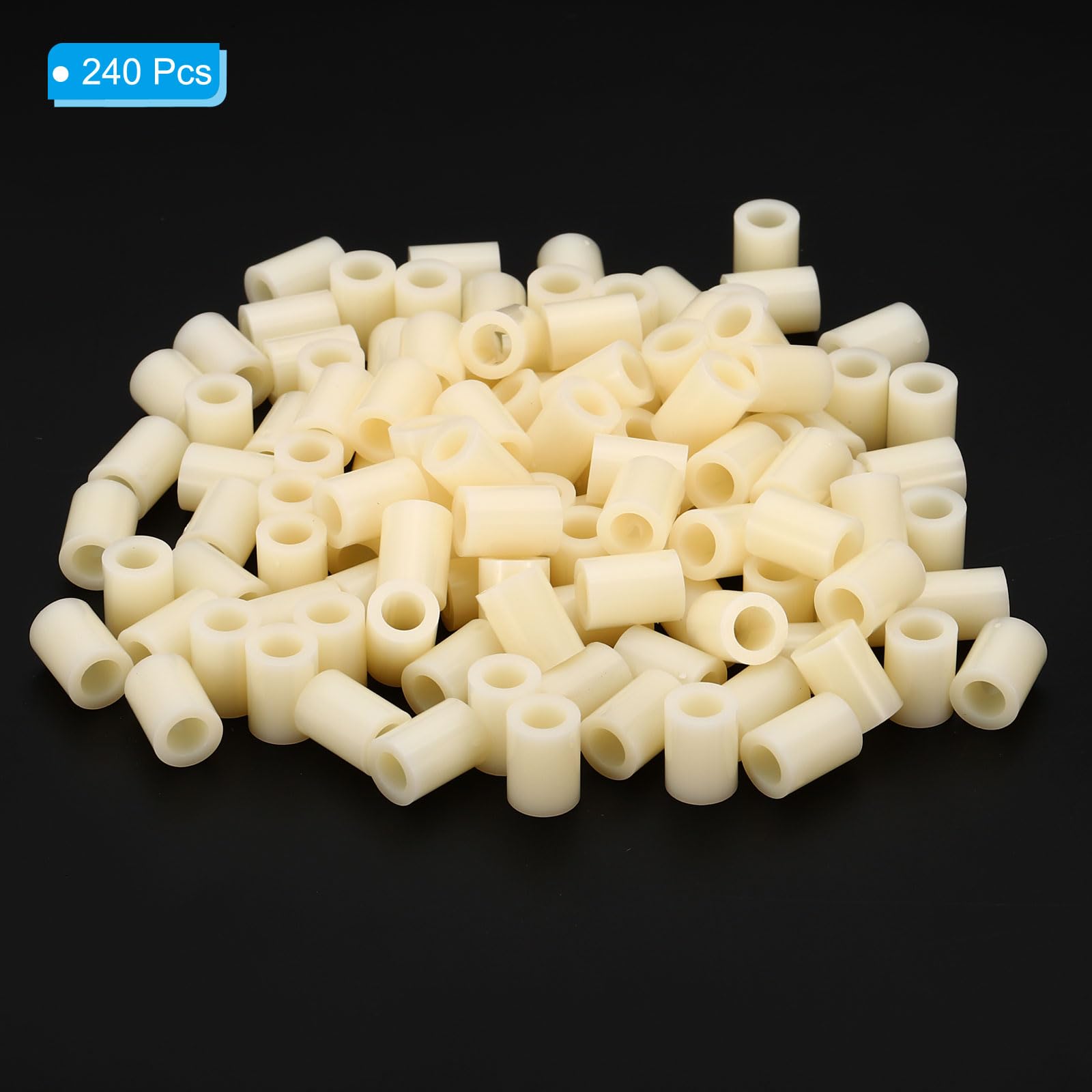PATIKIL M5 Round ABS Spacers Washer Heavy Duty Spacers Never Rust, 240 Pcs 5.5mm ID, 9mm OD - Image 3