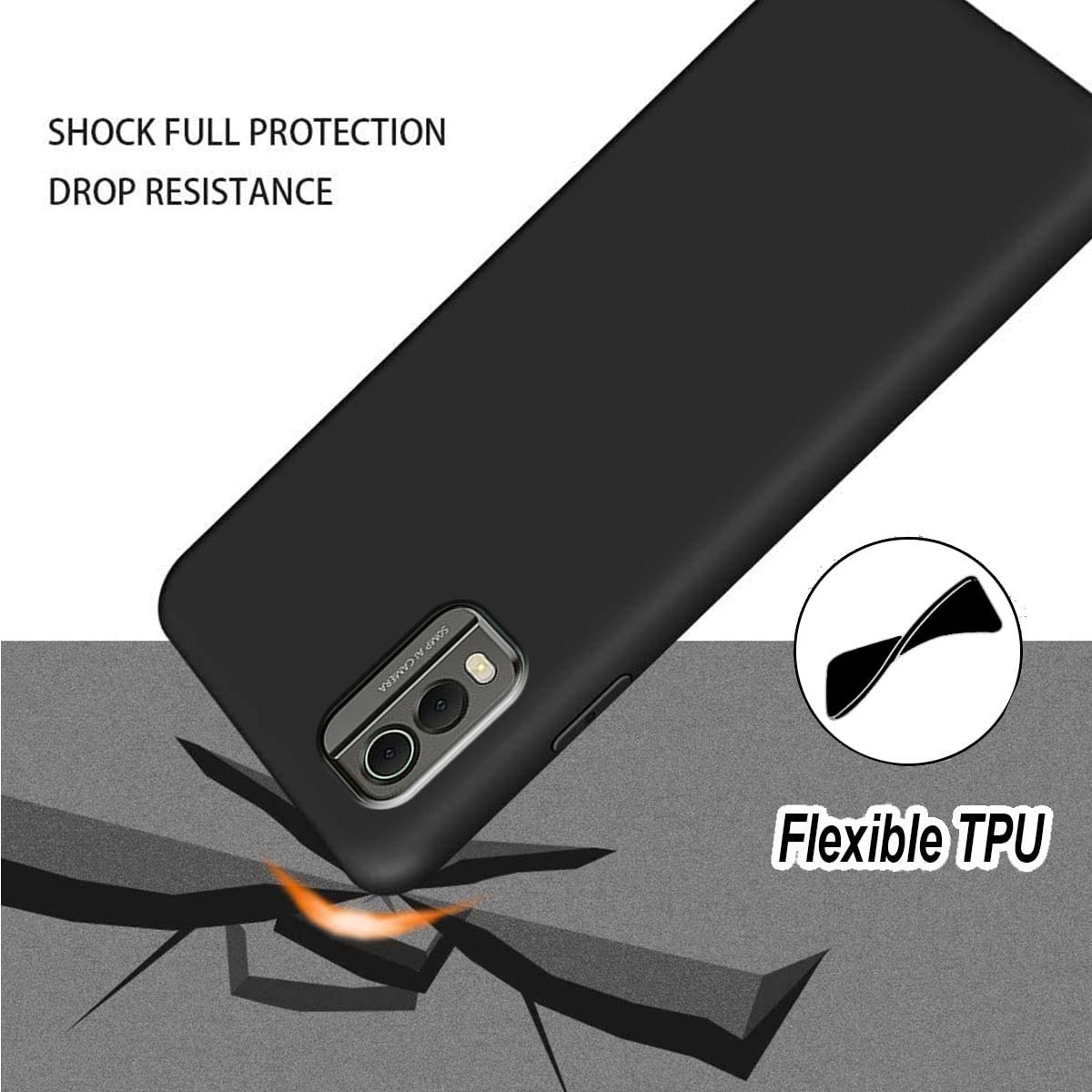 Kuaguozhe Nokia C32 Case With Tempered Glass Screen Protector, Never - View #4