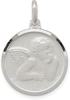 Colar com pingente de anjo de prata esterlina 925 joias finas religiosas para mulheres presentes para ela, Prata esterlina