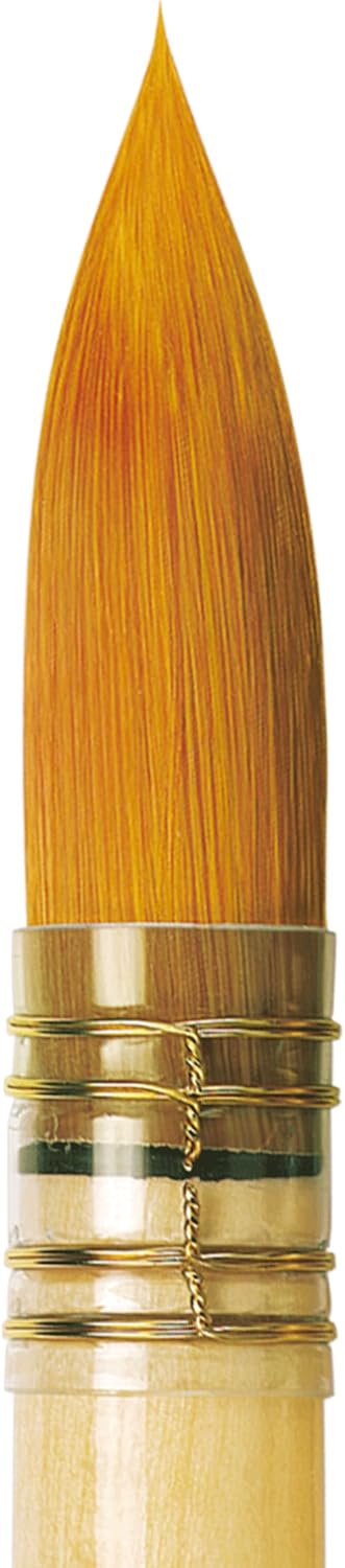 da Vinci Watercolor Series 488 CosmoTop Spin Paint Brush, Round Synthetic with Lacquered Natural Handle, Size 10 (488-10)