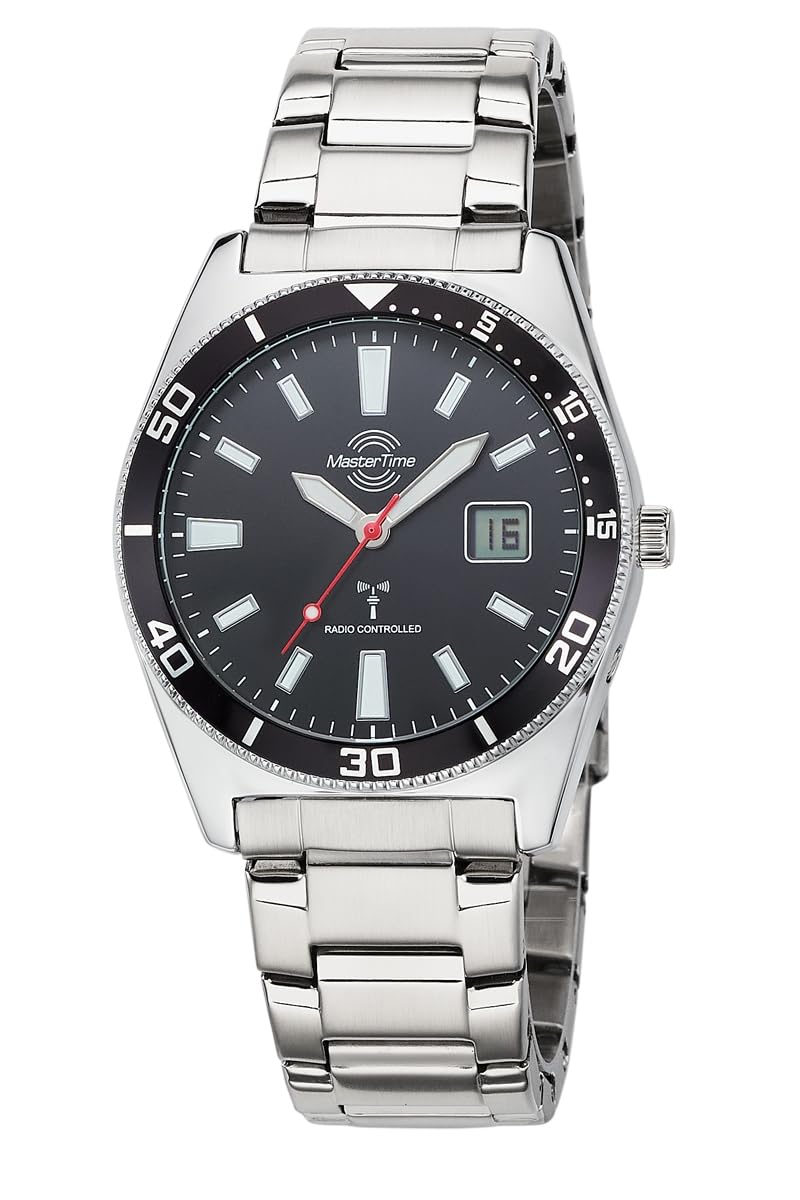 Master Time Funk Quarz Herren Uhr Analog-Digital mit Edelstahl Armband MTGA-10857-21M
