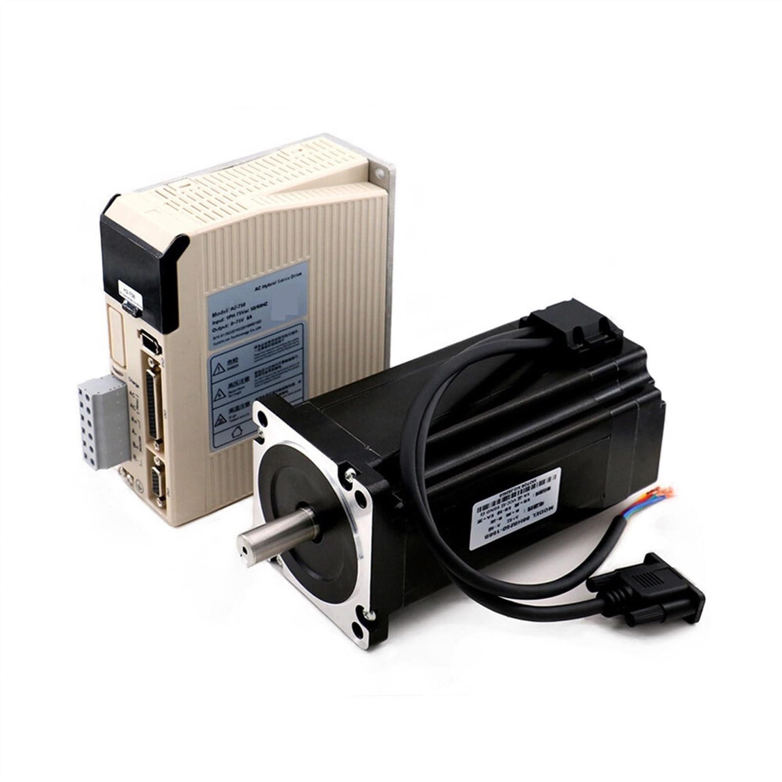 Motor Paso a Paso Kit de Motor Paso a Paso de Circuito Cerrado Nema 34, 12,5 NM, servocontrolador Hybird 758 + 86HB250-156B 86, Motor Paso a Paso de 2 Fases(5M)