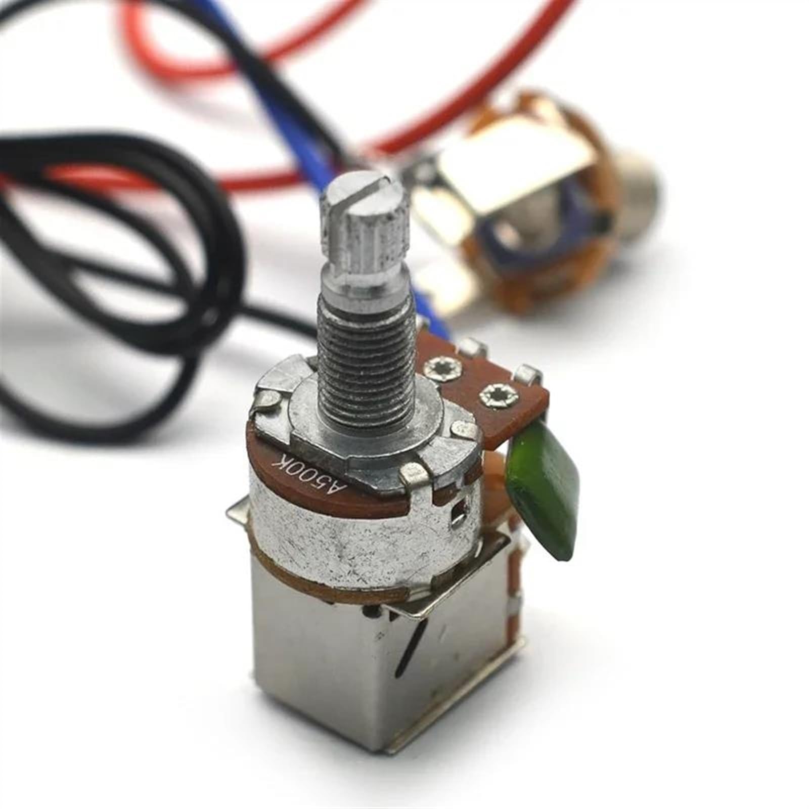 Zestaw Okablowania Gitary Elektrycznej 2V2T Duży Potencjometr 500K I 1 Potencjometr Push Pull Output 3-drożny Przełącznik Kołyskowy W Chromowanej Obudowie(Yellow)