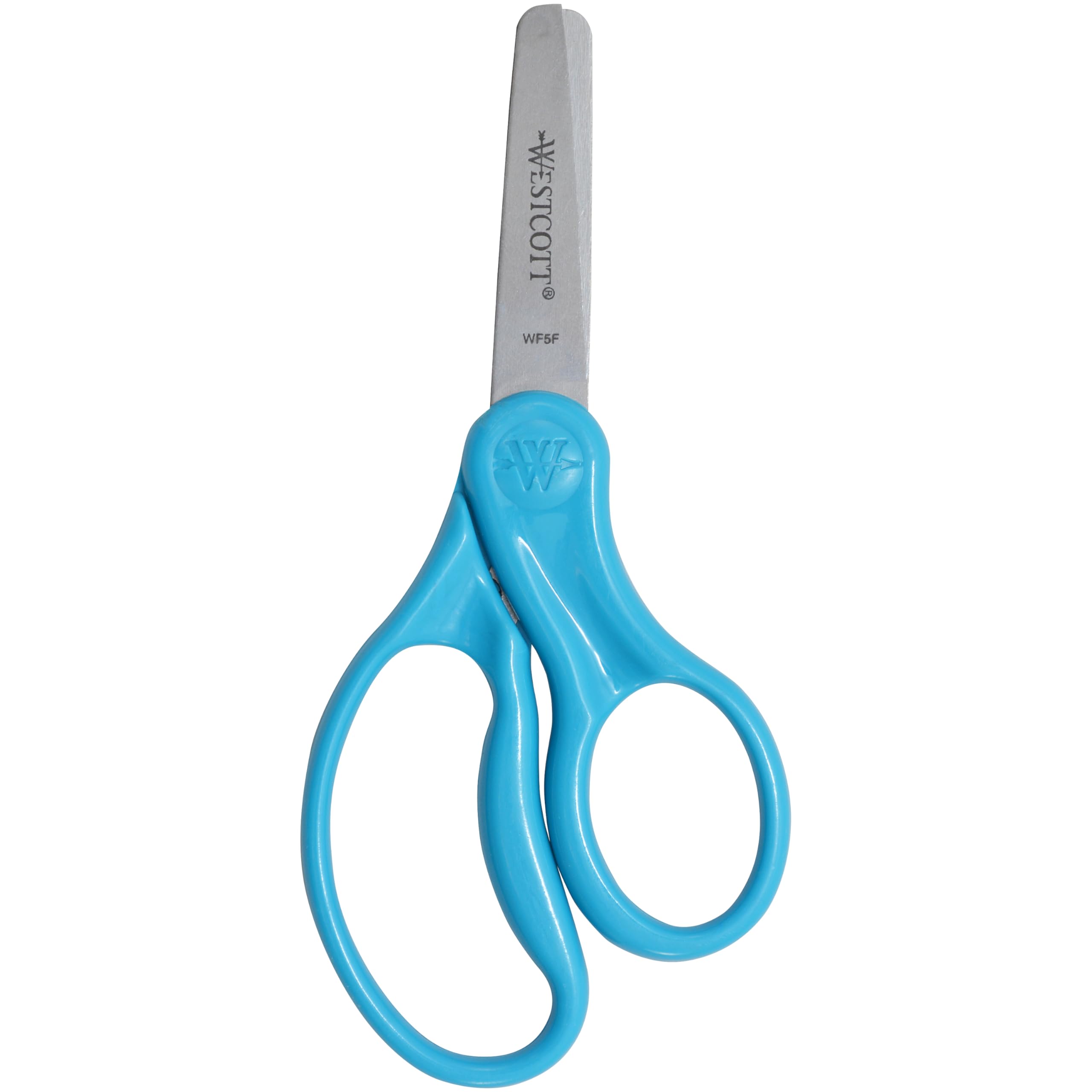 Westcott 13130 Right- and Left-Handed Scissors, Kids' Scissors, Back to School, Classroom Supplies, Ages 4-8, 5-Inch Blunt Tip, Assorted 1-Pack Blunt-Tip Scissors