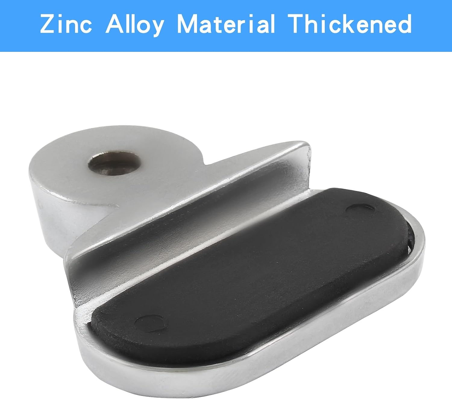 4 Pcs Wall Mirror Hanging Clips, Oval Mirror Holder Hang Mirror On Wall Mounting Kit, Zinc Alloy Mirror Hanger Hardware for Frameless Mirror, Fits for 3-5mm Thick Glass image 4